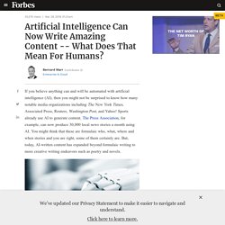 Artificial Intelligence Can Now Write Amazing Content
