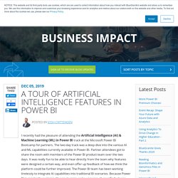 A Tour of Artificial Intelligence Features in Power BI