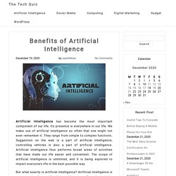 Benefits of Artificial Intelligence