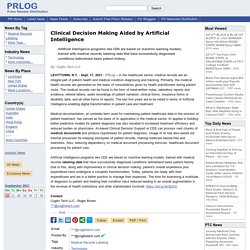 Clinical Decision Making Medical Documents