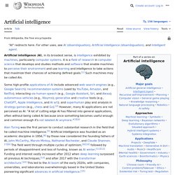 Artificial intelligence - Wikipedia