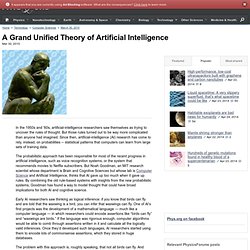 A Grand Unified Theory of Artificial Intelligence