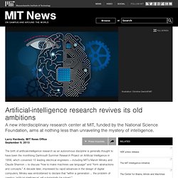 Artificial-intelligence research revives its old ambitions