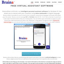 Braina - Artificial Intelligence Software for Windows