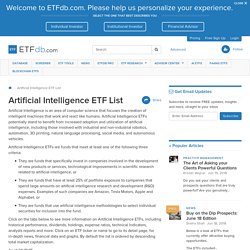 Top 15 Artificial Intelligence ETFs