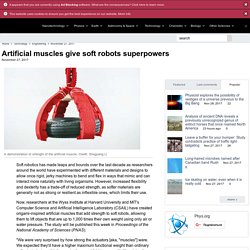 Artificial muscles give soft robots superpowers