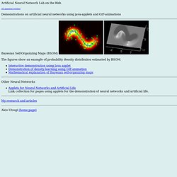 Artificial Neural Network Lab: Java applets and GIF-animation