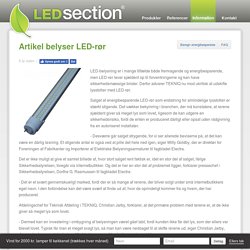 Artikel belyser LED-rør