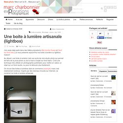 Une boite à lumière artisanale (lightbox)