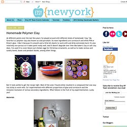 Etsy {NewYork} Street Team - Indie Artists, Artisans & Crafters of the NY Metro Region: Homemade Polymer Clay