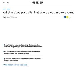 This artist makes portraits that age as you move around them - Insider
