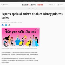 Artist gives Disney princesses disabilities