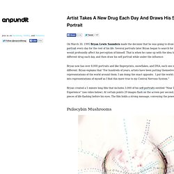 Artist Takes A New Drug Each Day And Draws His Self Portrait