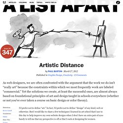Artistic Distance