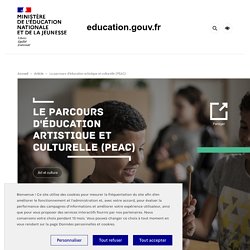 Le parcours d'éducation artistique et culturelle (PEAC)