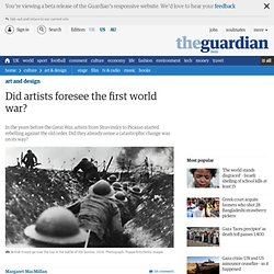 Did artists foresee the first world war?