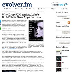 Why Drop 50K? Artists, Labels Build Their Own Apps For Less