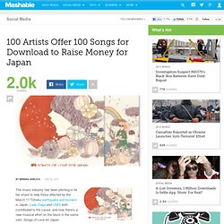 100 Artists Offer 100 Songs for Download to Raise Money for Japan