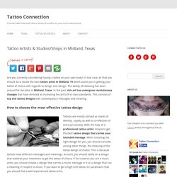 Tattoo Artists & Studios in Midland, TX - TattooConnection