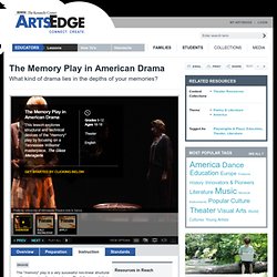 The Memory Play in American Drama