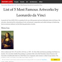 List of 5 Most Famous Artworks by Leonardo da Vinci - History Lists