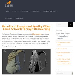 Benefits of Exceptional Quality Video Game Artwork Through Outsourcing