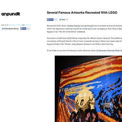 Several Famous Artworks Recreated With LEGO
