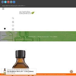 Mentha Arvensis Oil - 3.4oz (100ml) - AU Natural Organics