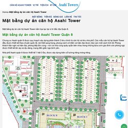 Mặt bằng dự án căn hộ Asahi Tower Asahi Towers - 0901 302 000