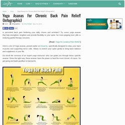 Yoga Asanas For Chronic Back Pain Relief! {Infographic}