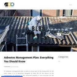 Asbestos Management Plan: Everything You Should Know