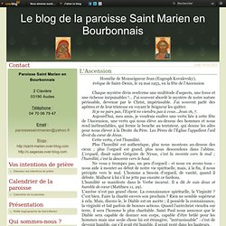 L'Ascension - Le blog de la paroisse Saint Marien