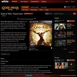 God of War: Ascension - God of War Wiki - God of War 3, Kratos, Weapons, Bosses and more!