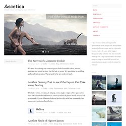 Ascetica: Simple, responsive blogging & portfolio theme