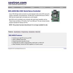 SSC-ASD2: Serial Interface for R/C Servos