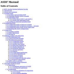 ASDF Manual
