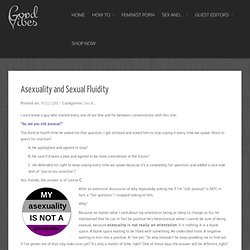 Asexuality and Sexual Fluidity