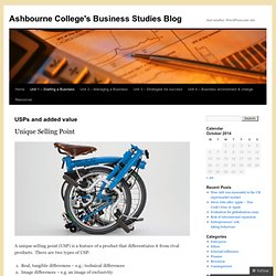Ashbourne College's Business Studies Blog
