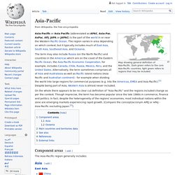 Asia-Pacific —Wikipedia