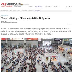 AsiaGlobal Online – Trust in Ratings: China’s Social Credit System