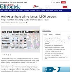 Anti-Asian hate crime jumps 1,900 percent