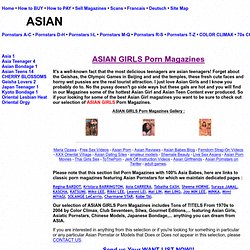 ASIAN GIRLS porn Magazines