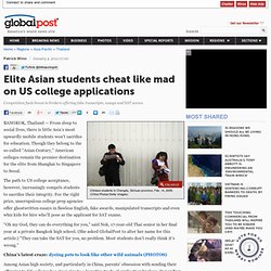 Asians cheat like mad on US college apps