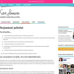 Eeva Lamminen - Sosiaalisen median asiantuntija ja web-suunnittelija
