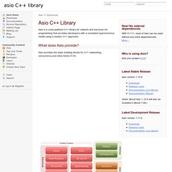 asio C++ library