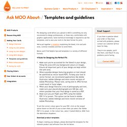 Ask MOO About: Templates and guidelines