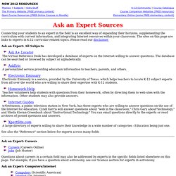 Ask an Expert Sources