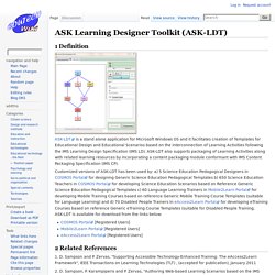 ASK Learning Designer Toolkit (ASK-LDT)