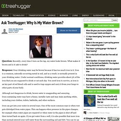 Ask TreeHugger: Why Is My Water Brown?