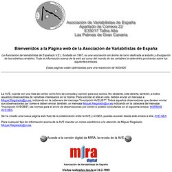 ASOCIACIÓN DE VARIABILISTAS DE ESPAÑA